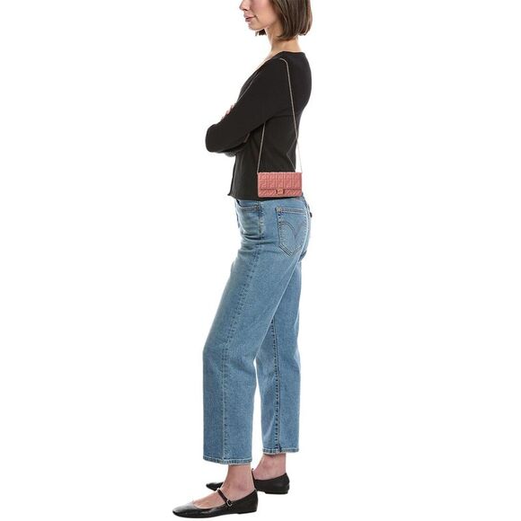 Fendi Baguette Ff Leather Wallet On Chain, Pink - Picture 4 of 4